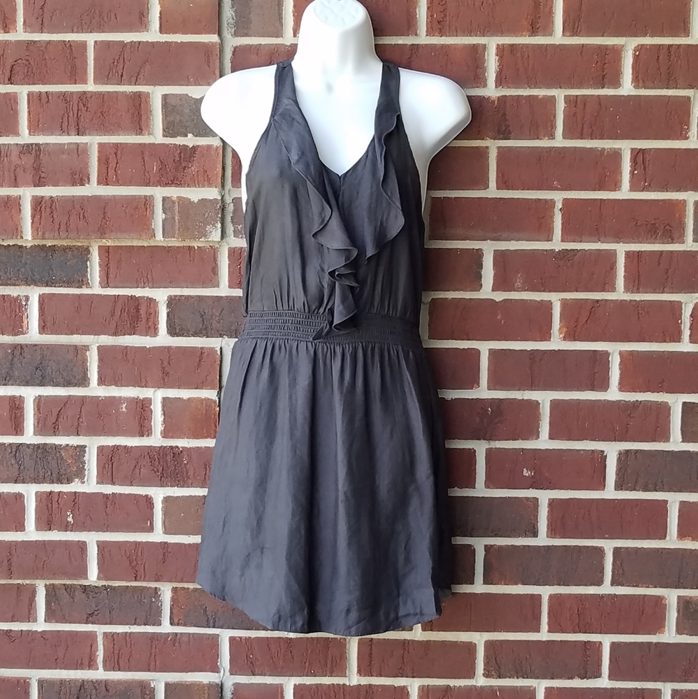 American eagle ruffled neckline dress